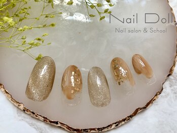 ネイルドール(Nail Doll)/秋色マグネットシンプル