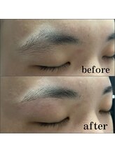 眉毛男子 新宿店/アーチ眉　【 before / after 】