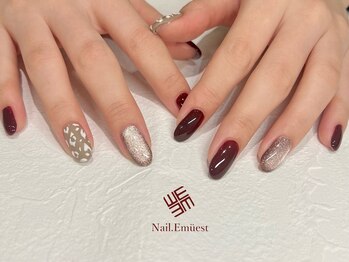 ネイル エミュスト(Nail Emuest)/秋ネイル/マットネイル