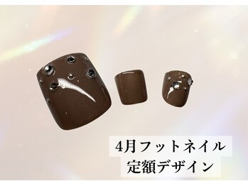 ハジチ(HAZICHI)/4月フットネイル定額デザイン