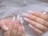 【美フォルム】ベイビーブーマーネイル（白&黒グラデーションベースあり）