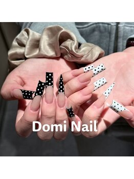 Domi Nail Salon 渋谷店　長さだし/持ち込み/フィルイン/ワンホン/フレンチ×長さだし＊