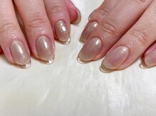 モグネイル(Mogunail)/先端クリアフレンチワンカラー