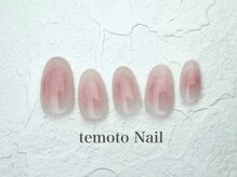 テモトネイル アンド メモト あべのHoop店(temoto Nail&memoto)/チークネイル