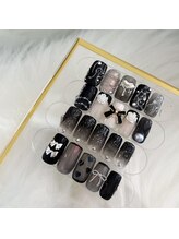 イーネイル(ENAIL)/ブラックガーリーアート