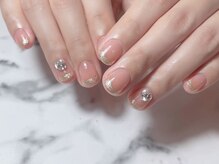 トラストネイル 佐野店(TRUST Nail)/ゴールドフレンチネイル