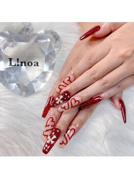 リノア(Linoa)の写真/華やかネイルで気分UP＊最旬デザイン～個性派デザインまで幅広く対応◎デザインお悩みの方お任せください☆