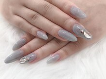 リリカネイル(Ririka nail)/ワンカラー×スワロフスキー