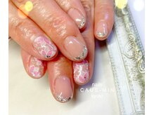 ネイルズ カスミン(nails CASU-MIN)/ガラスみたいなフレンチとお花
