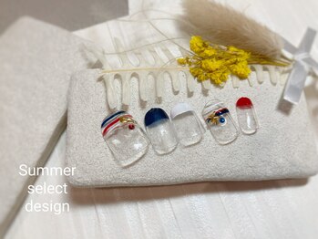 ブレス 仙台駅前本店(BLESS)/サマーボーダーの爽やかデザイン