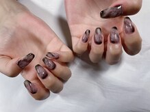 ネイルアンドアイラッシュサロン エスポアール(nail&eyelash salon espoir)/シースルーブラックネイル