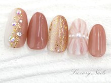 ラグジュアリーネイルズ オオミヤ(Luxury Nails Omiya)/大人*プリーツネイル