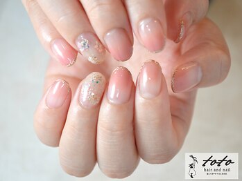 toto hair and nail【自爪育成・ネイルケア】/シンプルデザインコース