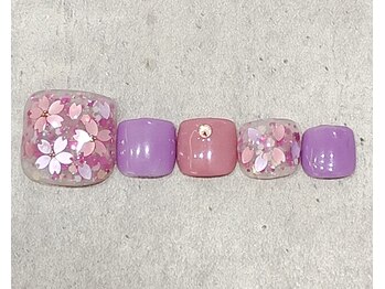 ヘルシーネイルサロン マリアール オーロラタウン店/フットジェル定額プレミアム