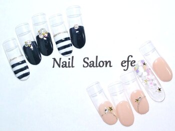 ネイルサロン エフェ(Nail Salon efe)/定額￥7900　ボーダー＆スター