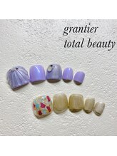 グランティア トータルビューティー(grantier total beauty)/シェルデザインフットネイル♪