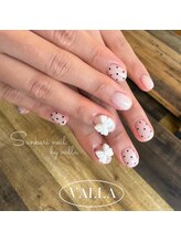 サンカリネイル バイ ヴァラ イオンモール新居浜店(sankari nail by VALLA)/韓国発VALLANAILドットリボン
