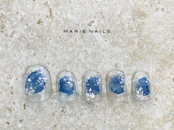 マリー ネイルズ いわきラトブ店(MARIE NAILS)/定額5,500円税込 クリア 1120b