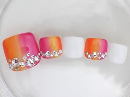 春夏フット　グラデーション