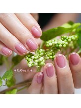 たゆ ネイル(たゆnail)/秋カラーにラメラインでキラリ☆