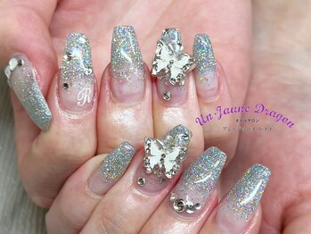 アン ジョーヌドラゴ/【自爪ネイル】シルバーネイル