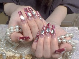 ラメグラデーションネイル