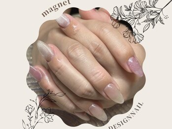 トップネイル ハママツ(TOP NAIL HAMAMATHU)/ピンクマグネットネイル^ ^