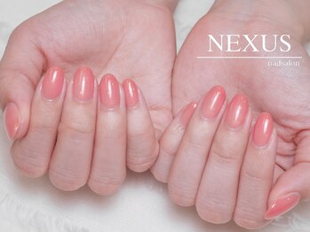 ネクサス(NEXUS)/コーラルピンクの春ネイル