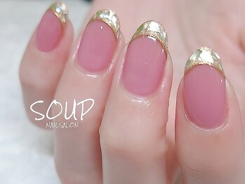 スープ(SOUP)の写真/パラジェルを使用し爪にも優しい◎シンプル/マグネット/オーロラ/ミラーと理想のデザインを叶えます◎