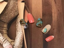 ネイルアンドアイラッシュサロン エスポアール(nail&eyelash salon espoir)/大理石ネイル　９０分コース