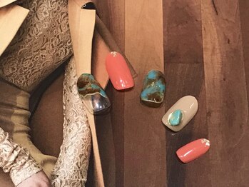 ネイルアンドアイラッシュサロン エスポアール(nail&eyelash salon espoir)/大理石ネイル 90分コース