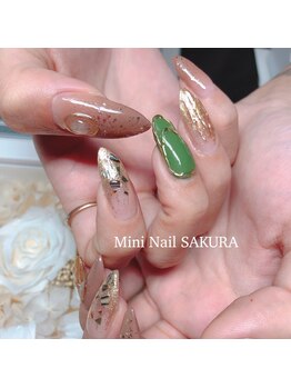 ミニ ネイル サクラ(Mini Nail SAKURA)/秋色ネイル