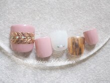 ネイルサロン ブランシュール(Nail Salon Blancheur)/大人ピンクのフットネイル