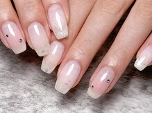 モルフォ 千駄ヶ谷(Morpho)/ワンポイントチークネイル♪