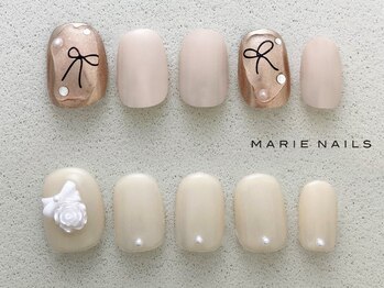 マリーネイルズ 近鉄あべのハルカス店(MARIE NAILS)の写真/★オフ込み定額¥6600。アフターケアも◎！HAND・FOOT同時可♪１級資格認定講師も在籍するサロン♪