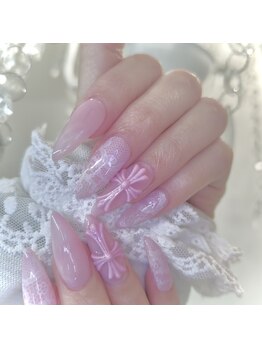 ファンシーファブ(fancy fab)/pink chrom nail