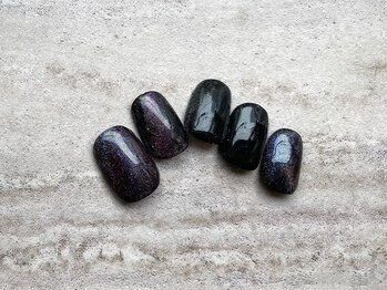 ゆびノさき イバラキシ(ibarakishi)/ブラックでマグネット