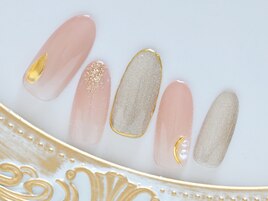 ちょい派手オフィスネイル