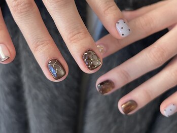 Re HEUR Private nailsalon【４月上旬 NEW OPEN (予定)】/アシンメトリーデザイン