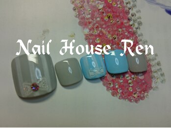 ザ ビューティサロン レン(The Beauty Salon Ren)/リボンストライプネイル