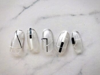 ニューヨークスタイル ビジュー(NY STYLE 美 自由)/白黒アート ¥10,450