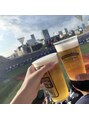 ナイン(NINE) 野球観戦にはビールっ!1口目が幸せの一時☆