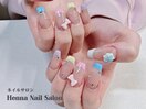 夏のカラフルなフレンチスタイル