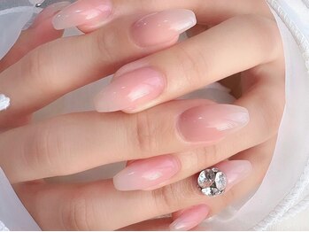 ネイルアイラッシュ アールエビス(R EBISU)の写真/【パラジェル変更◎】ワンランク上のキレイめネイル♪透明感×うる艶の上品オフィスネイルをご提供◎