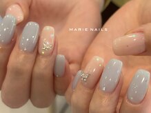 マリーネイルズ 心斎橋店(MARIE NAILS)/定額¥8,800　蝶 0709b