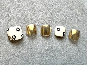 モノトーンなお花