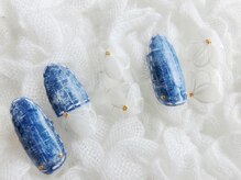 ネイリシャス(NAILICIOUS)/クリアフラワーと爽やかデニム☆
