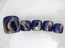 ネイルサロン あかねいろ/春夏フット　ニュアンスネイル