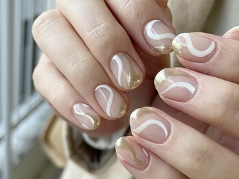 ニコルネイル(nicole nail)/冬 ウェーブネイル