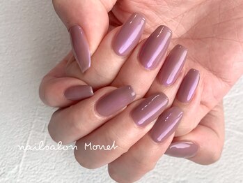 ネイルサロン モネ(Monet)/うるうるミラーワンカラー
